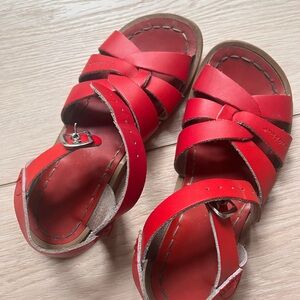 Chic Red Kids Sandals